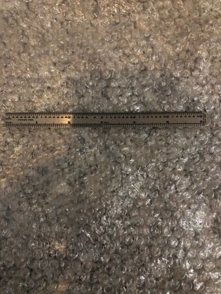 Guco 1532 Vintage Metal Pocket Ruler,  6 Inch,  U.  S.  A.  Stainless Steel (14)