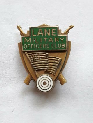 Vintage Rare Lane Tech Chicago Ww2 Military Officers Club Pin
