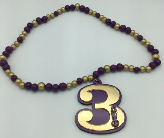 Omega Psi Phi - Beaded Line Number Tiki Necklace 3 3