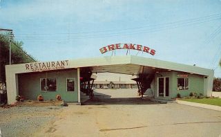 Q23 - 1158,  The Breakers Motel,  On The Scenic Redwood Hwy,  Ore. ,  Postcard.
