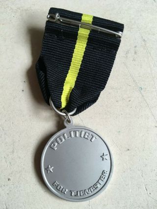 Norwegian Norway Police medal 2