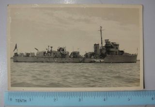 Vintage Photo Postcard China Chinese Military War Ship A ??