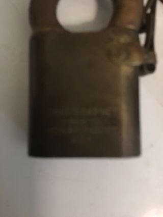3 Vintage Brass Corbin Padlocks with Keys 4