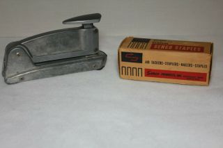Vintage Wilson Jones Alcoa Aluminum Streamlined Art Deco Stapler Mcm Desk