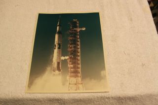 Rare Vintage Nasa Apollo 11 " A - Kodak " Color Photograph Liftoff July 16,  69 9:32