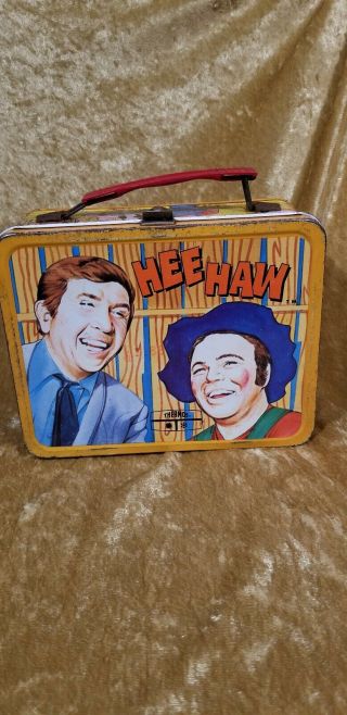 Vintage 1970 Hee Haw Thermos Brand Lunchbox - Lunchbox Only - No Thermos