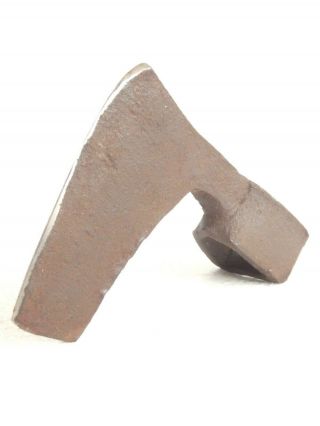 Antique Wrought Iron Blacksmith Made - Viking Style Axe Head Primitive Tool