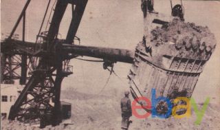 Huntsville Sinclair Mining Co Bucyrus Erie 950 B Striping Shovel Rppc Postcard