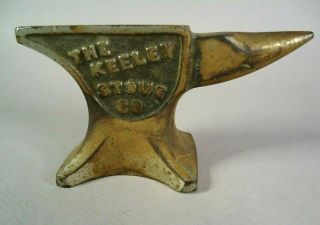 Antique Keeley Stove Co. ,  Columbia,  Pa Anvil Advertisement Paperweight