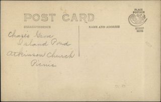 NH? Atkinson Church Picnic Chase ' s Grove Island Pond (Written on Back) DERRY? 2