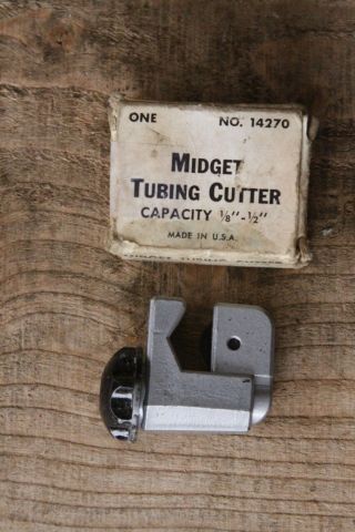 Robinair Mfg Midget Tubing Cutter No.  14270 (capacity 1/8 " - 1/2 ") Vintage