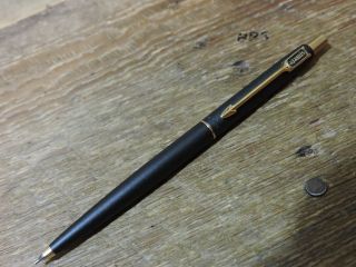 Old Vintage Matte Black Gold Trim Gt Aramis Parker Classic Mechanical Pencil Usa