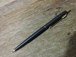 old vintage Matte Black Gold Trim GT aramis Parker Classic Mechanical Pencil USA 4