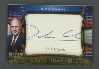 2016 Decision Gold Foil Dick Cheney Cut Signature Auto