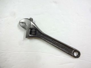 Vintage Crescent Tool Co.  4 " Adjustable Wrench Jamestown,  Ny Usa Good