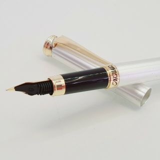 JAGUAR fountain pen ink bottle w metal body VINTAGE 4