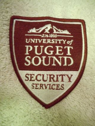 University Of Puget Sound (tacoma,  Wa) Security Services Patch
