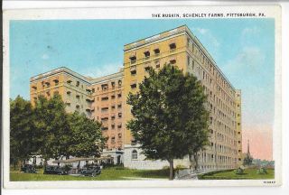 The Ruskin Apartments / Pitt U Offices,  Etc,  Schenley Farms Pittsburgh,  Pa - Pm 1928