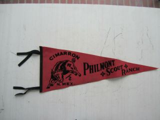 Vintage Pennant For " Philmont Scout Ranch " - 60 Years Old