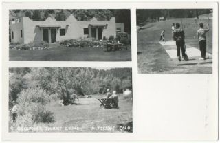 1950s Real Photo Kittredge Colorado 3 Views Of Oestover Tourist Lodge