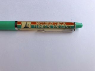 Vintage Piccadilly Circus London,  England Floaty Float Pen Denmark