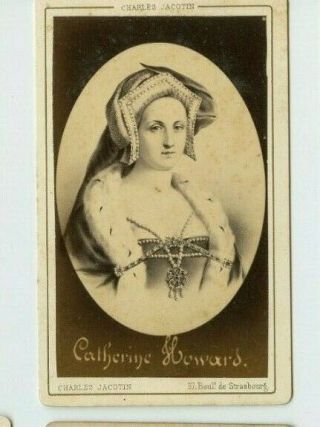 Vintage Cdv Catherine Howard - 5th Wife Of Henry Viii