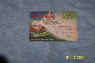 Vintage Utah Southern Northern Arizona Linen Postcard Folder