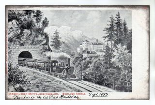 Innsbrucker Railway - Art Postcard 1903 / Innsbruck