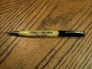 Vintage Ritepoint Mechanical Pencil Western Ice & Storage Co Sidney Nebraska
