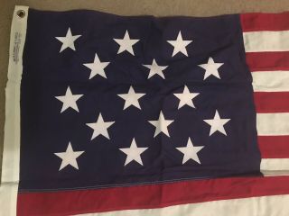 4TH OF JULY 3x5 Ft 15 STAR AMERICAN FLAG EMBROIDERED SPANGLED BANNER USA 2