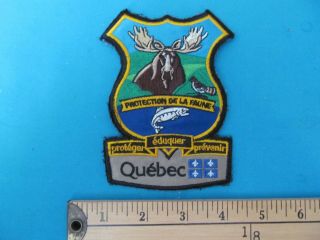 Ranger Parks Hunting Fishing Wildlife Conservation Patch Quebec Deer Moose