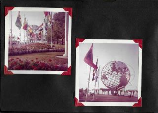 1965 York World ' s Fair Photo Album 86 Color & Black and White Pics 5