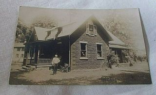 Clyde ? Oh Real Photo Postcard 1910 Era Residence