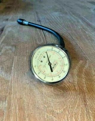 Vintage 0 - 300 Lbs Piston Compression Gauge Tester Small Engine Repair