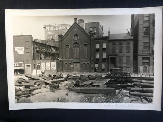 1930 Moravian Church Jay St & Myrtle Ave Brooklyn York Old Nyc Photo T85