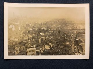 1930 Nyc Skyline Uptown From 120 Wall St Manhattan York City Old Photo T284