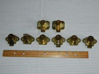 8 Vintage Corbin & Yale Brass Cylinder Locks Plus 1 Key Steampunk