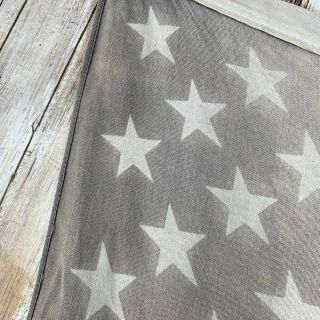 DEFIANCE Vintage U.  S.  American 50 Star Flag Bunting Sunbleached Faded VTG 6