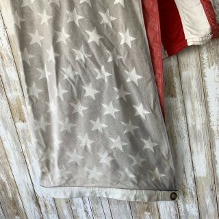 DEFIANCE Vintage U.  S.  American 50 Star Flag Bunting Sunbleached Faded VTG 8