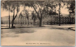Millville,  Jersey Postcard Millville Mfg Co Factory Street View Artvue 1930s