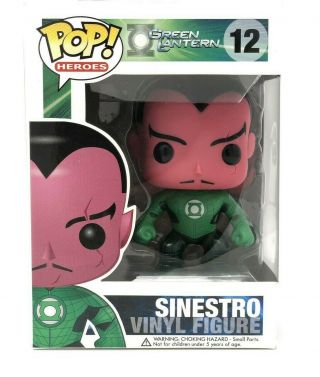 Sinestro 12 Green Lantern Funko Heroes Pop Vinyl 2011 (minor Box Warp)