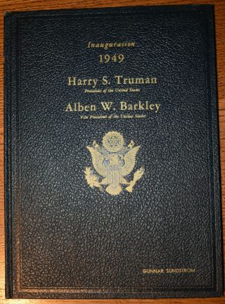 Presidential Inauguration 1949 Harry S.  Truman 456 Signed By Melvin D.  Hildreth