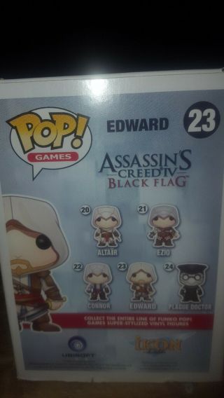 Funko Pop Assassin ' s Creed Black Flag Edward 23 Rare Vaulted Pop Games 4