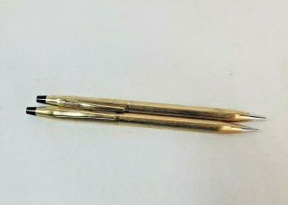 Vintage Cross Pen & Mechanical Pencil Set - 1/20 12 Karat Gold Filled