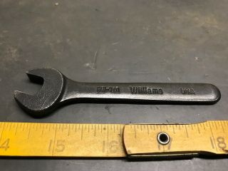 Vintage Williams Bw - 701 7/16” Single Open End Wrench Great Shape
