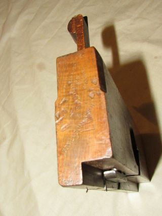 antique wooden Dado plane by Mathieson Glasgow woodworking tool wood plane 2