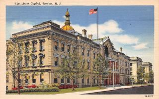 Q23 - 0219,  State Capitol,  Trenton,  Nj. ,  Postcard.