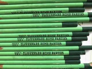 32 Vintage 1960 ' s Tupperware Home Parties Green Advertising Pencils 2