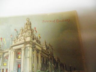 ANTIQUE POSTCARD HOLD TO LIGHT PALACE OF ELECTRICITY 1904 WORLD ' S FAIR ST.  LOUIS 3