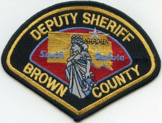 Brown County South Dakota Sd Deputy Sheriff Sheriff Police Patch